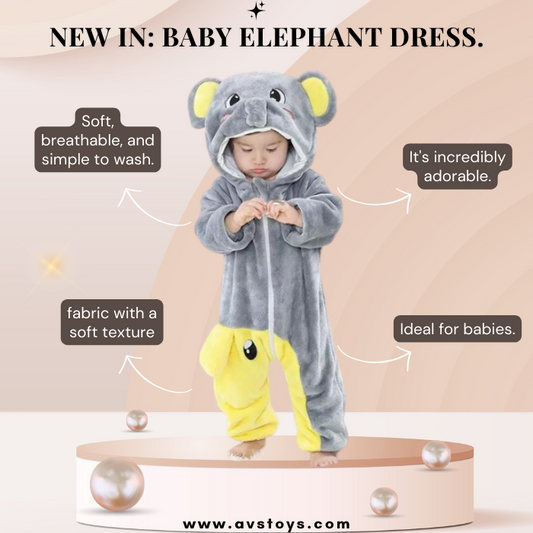 AVS New Elephant Dress for Babies