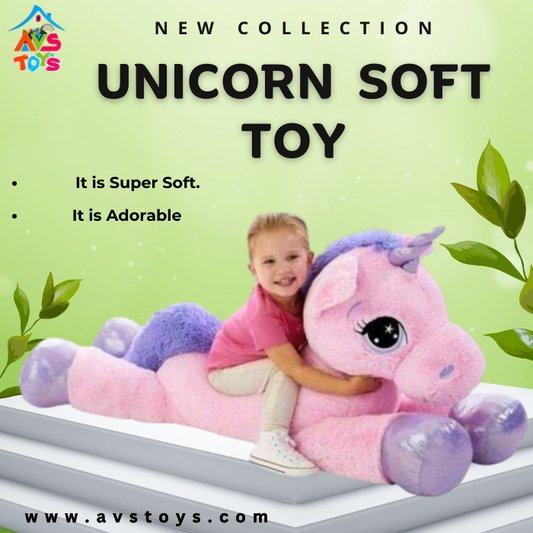 AVS New Soft & Cute Sleeping Unicorn for Kids 50cm