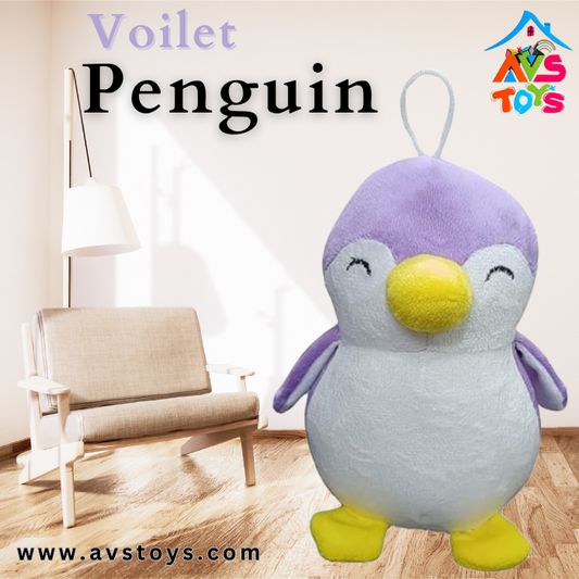 AVS Cute Purple Penguin Bird Plushie Soft Toys for Kids- 20 cm