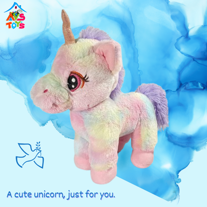 AVS New Adorable Unicorn Soft Toy For Kids 35cm