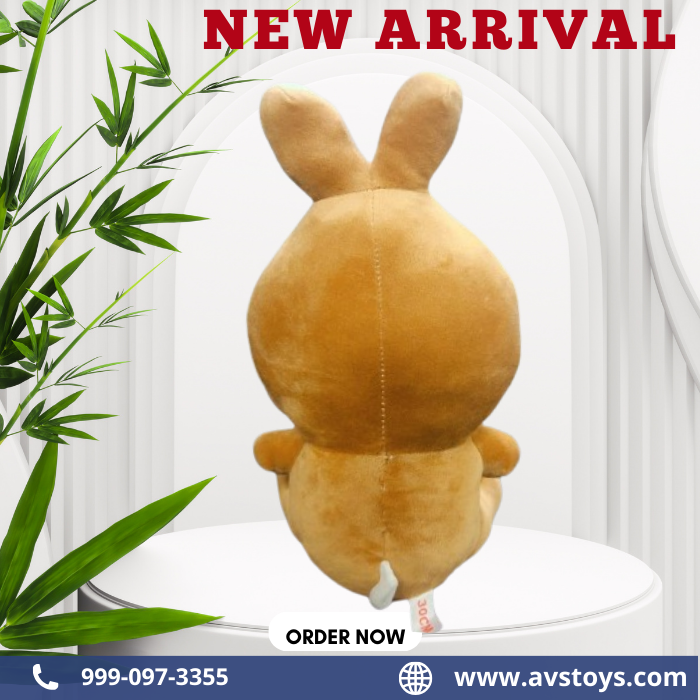 AVS New delightful Sitting Rabbit Plush toy for kids 23cm (Brown)
