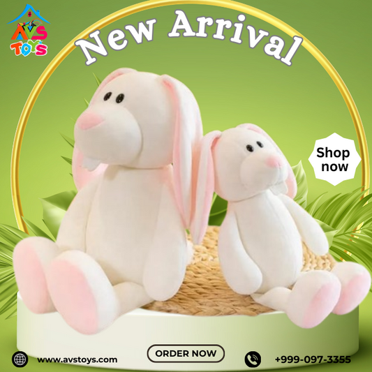 AVS Rabbit Plush Toy White Rabbit 40cm