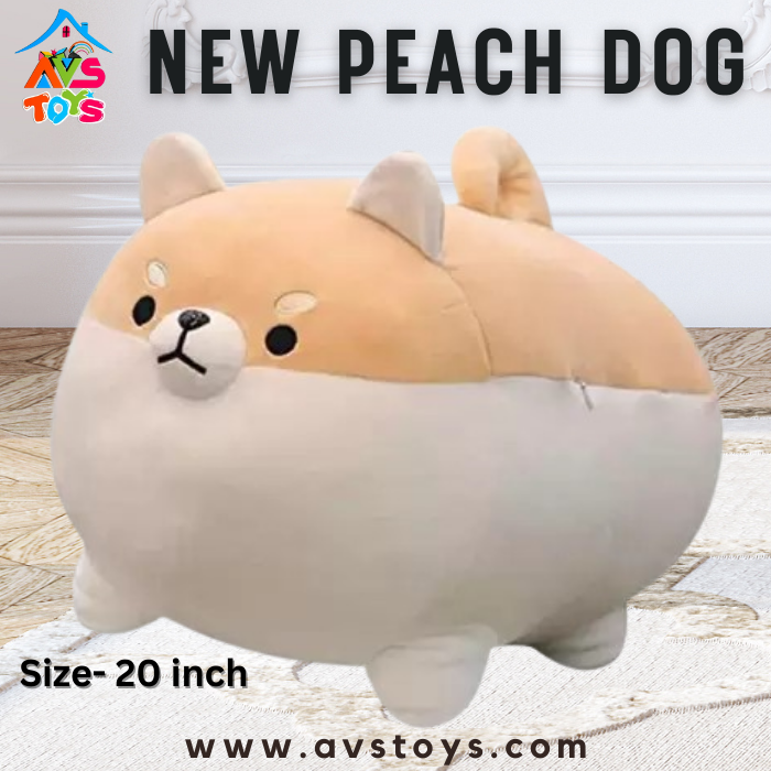 AVS New Delightful And Plushy Dog for Gift 20 inch (Peach)
