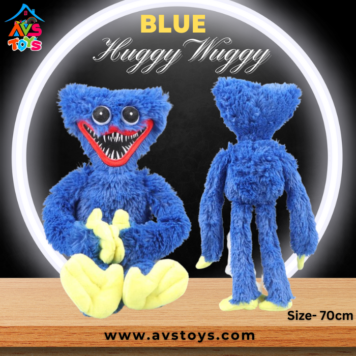 AVS Huggy Wuggy soft Animal Toy for Kids - 70cm(blue)