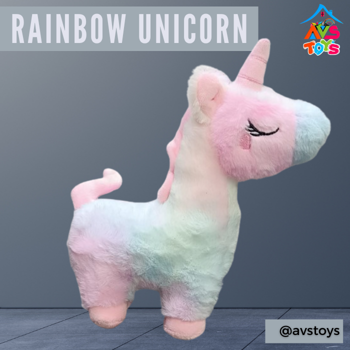 AVS Unicorn Rainbow Wings Horse Animal Toy 25cm