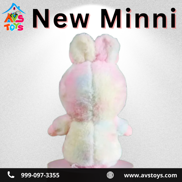 AVS New Minni in Rainbow rabbit fur For kids 35cm
