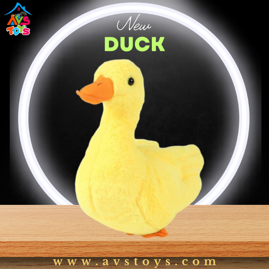 AVS New Duck Plush Toy Super Soft For Kids 20cm (Yellow)