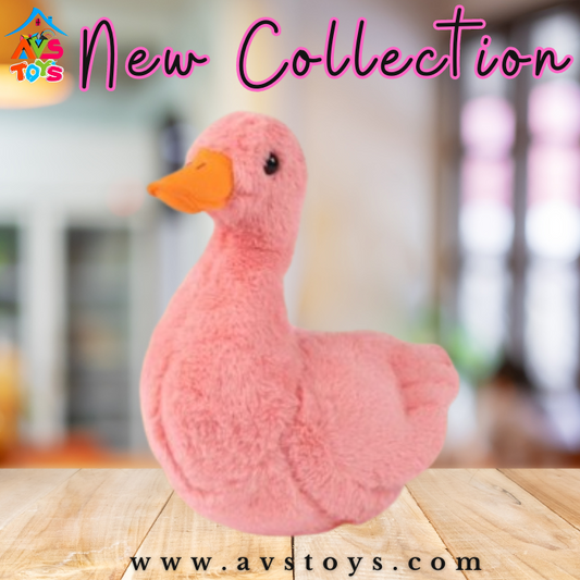 AVS New Duck Plush Toy Super Soft For Kids 20cm (Pink)