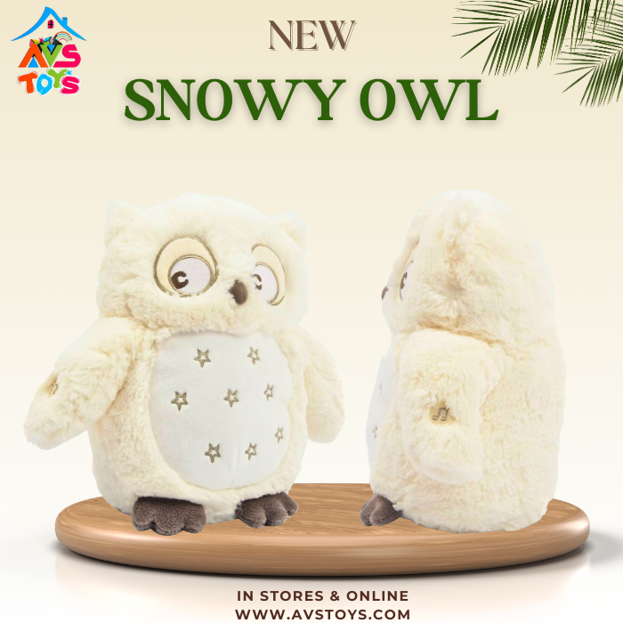 AVS toys Snowy Owl Plush, Stuffed Animal, Plush Toy - 30 cm