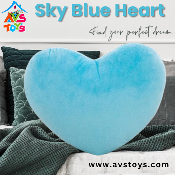 AVS Heart Shaped Plush - 30 cm (blue)