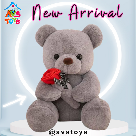 AVS New Teddy Bear with Carrot  Plush Toy For Kids 9 inch (Brown)