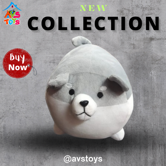AVS New Soft And Adorable Dog For Kids 12 inch (Gray)
