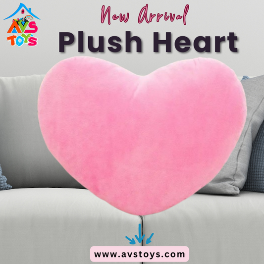 AVS Heart Shaped Plush - 30 cm (pink)