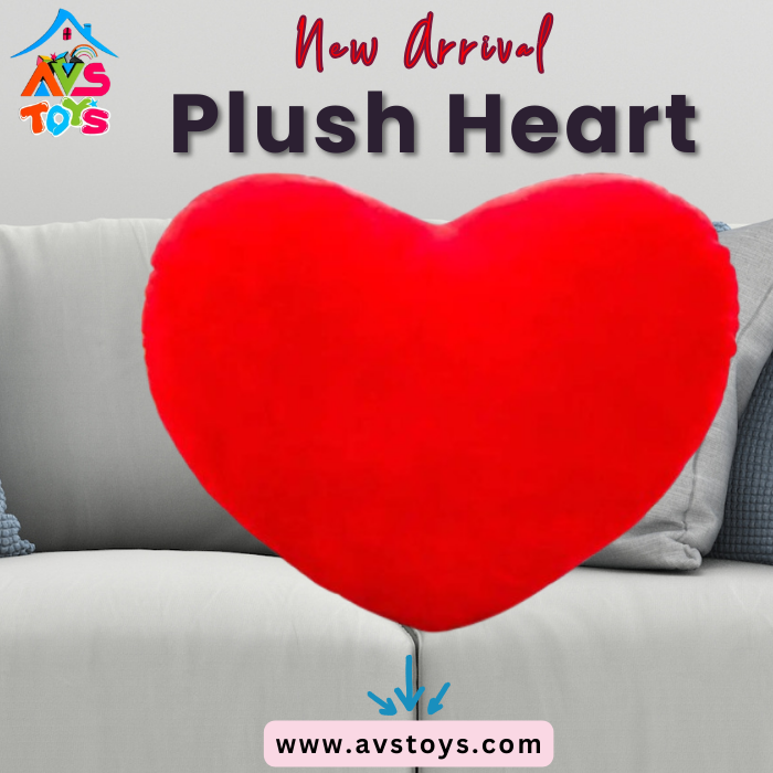 AVS Heart Shaped Plush - 30 cm (red)