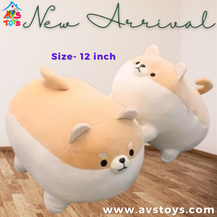 AVS Ultra Soft Cute Stuffed Dog Toy for Girlfriend, Kids, Gift - 12 inch