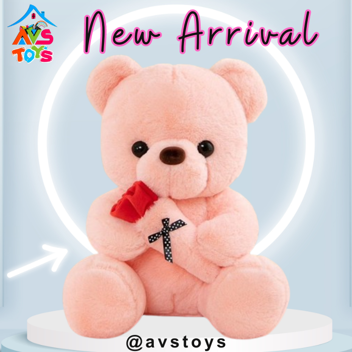 AVS New Teddy Bear with Carrot  Plush Toy For Kids 9 inch ()