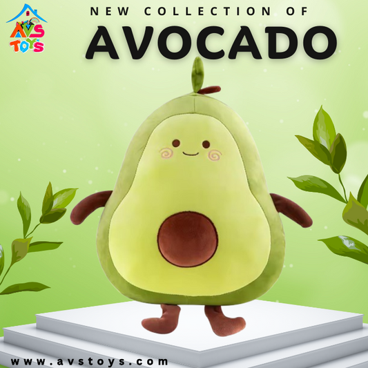 AVS New Adorable Avocado Soft toy For Kids 30cm (Green)