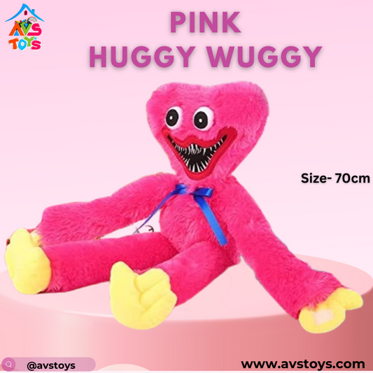 AVS Soft Toy Huggy Wuggy Poppy - 70cm ( rani Pink)
