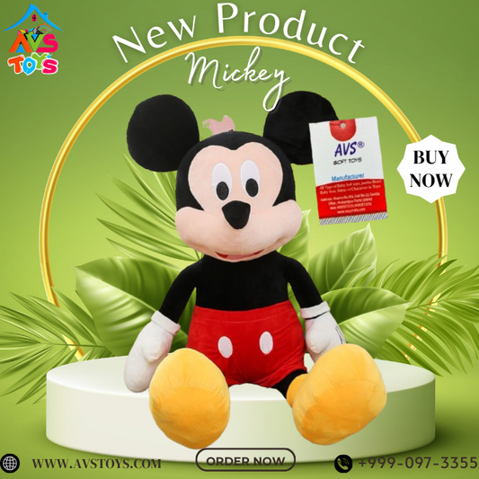 AVS New Adorable Mickey Plush Soft Toy For Kids 60cm