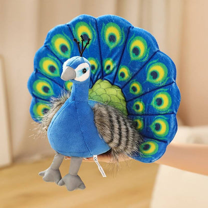 AVS Peacock Plush Toy – 30 cm | Ultra Soft & Huggable Blue Color