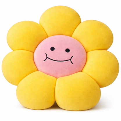 AVS 40cm Smiley Daisy Plush Floor Sunflower Shaped Pillow 7 Petal
