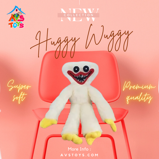 AVS Huggy Wuggy Soft Toy for kids 70cm (white)